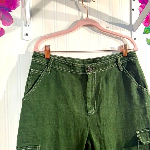 Sandy Liang for Target Forest Green Trousers size 12 - Picture 3 of 6